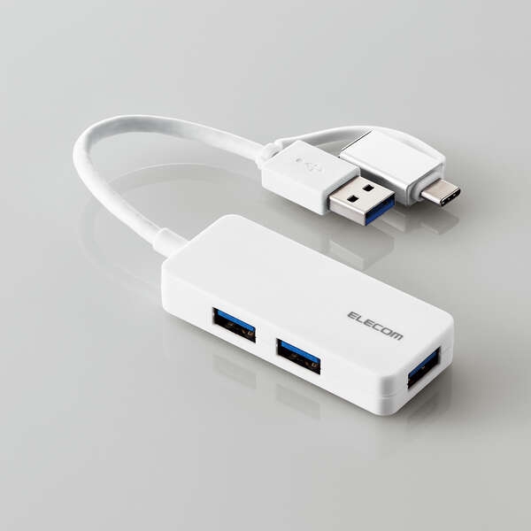 USB HUB/USB5Gbps/Type-CϊA_v^t/P[uŒ/oXp[/3|[g/zCg U3H-CAK3005BWH