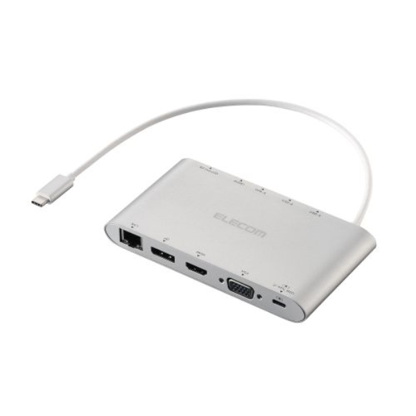 Type-ChbLOXe[V/USB PDΉ/USB-A×3/Displayport/HDMI/D-sub/4Ƀ3.5[q/SD+microSD/LAN/Vo[ DST-C28SV