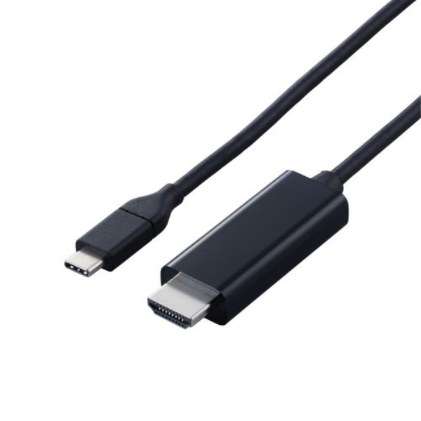 fϊP[u/USB Type-C - HDMI/~[OΉ/60Hz/炩/1.0m/ubN MPA-CHDMIY10BK2