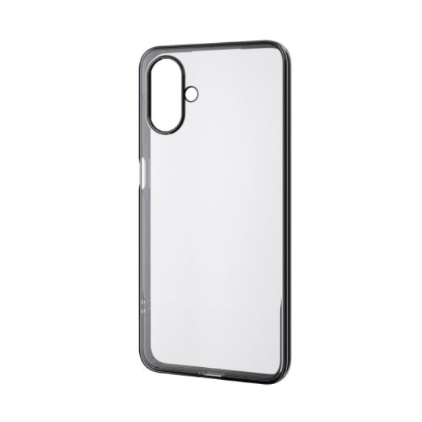 Galaxy A25 5G(SC-53F)/ソフトケース/サイドメッキ/メタリック加工/メタリックブラック PM-G253UCTMBK