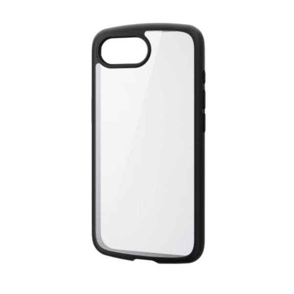 iPhone 16e/ハイブリッドケース/TOUGH SLIM LITE/フレームカラー/背面クリア/ストラップシート付属/ブラック PM-A25STSLFCBK