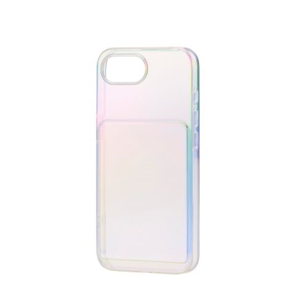 iPhone 16e/ソフトケース/推し活/ポケット/クリアオーロラ PM-A25SUCTFACR