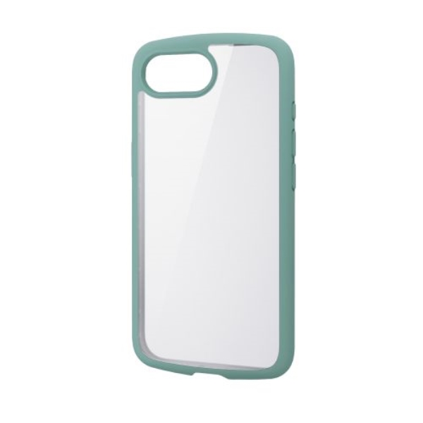 iPhone 16e/ハイブリッドケース/TOUGH SLIM LITE/フレームカラー/背面クリア/ストラップシート付属/グリーン PM-A25STSLFCGN