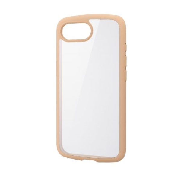iPhone 16e/ハイブリッドケース/TOUGH SLIM LITE/フレームカラー/背面クリア/ストラップシート付属/カフェオレ PM-A25STSLFCBE