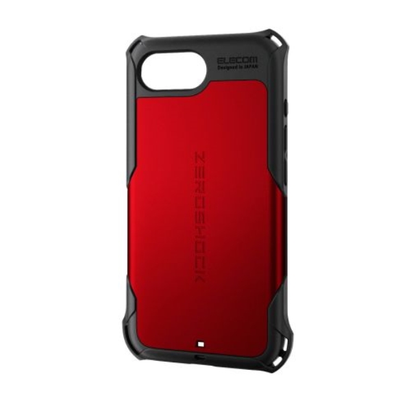iPhone 16e/ハイブリッドケース/ZEROSHOCK/レッド PM-A25SZERORD