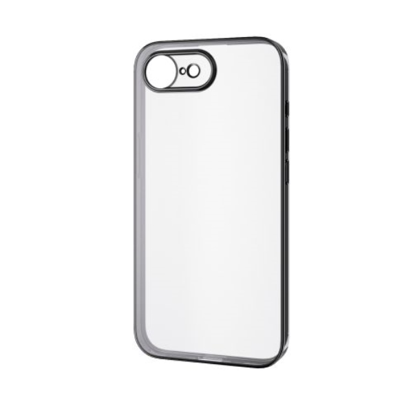 iPhone 16e/ソフトケース/極限保護/メタリック加工/メタリックブラック PM-A25SUCTMKBK
