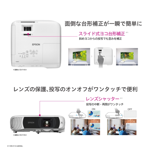 Epson EB-W55 プロジェクター 本体 EPSON EB-W55 ビジネスプロジェクター 3LCD搭載 コンパクト設計