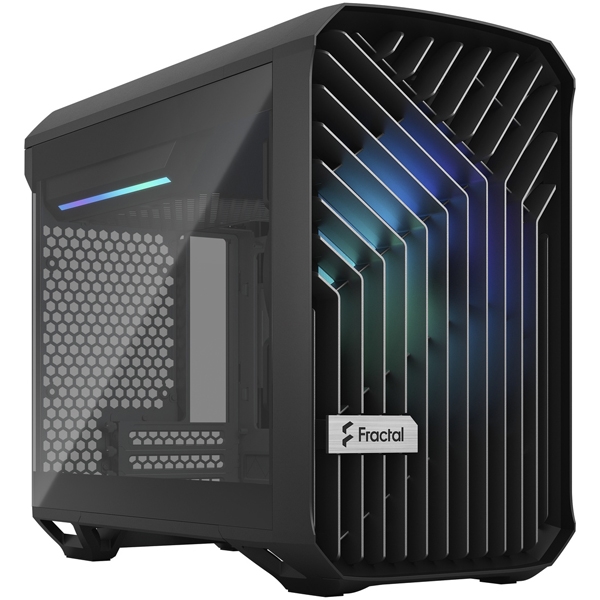 ミニタワー型PCケース Torrent Nano RGB Black TG Light Tint FD-C-TOR1N-02