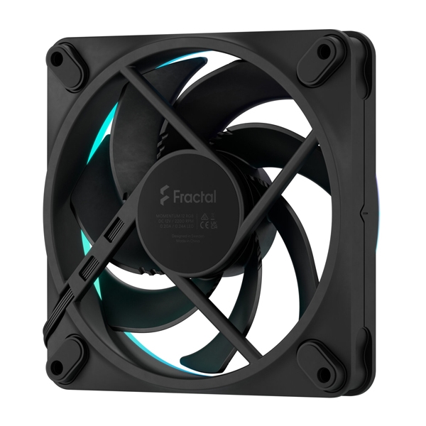 Fractal Design Momentum 12 RGB Black 120mm PCケースファン FD-F-MR1