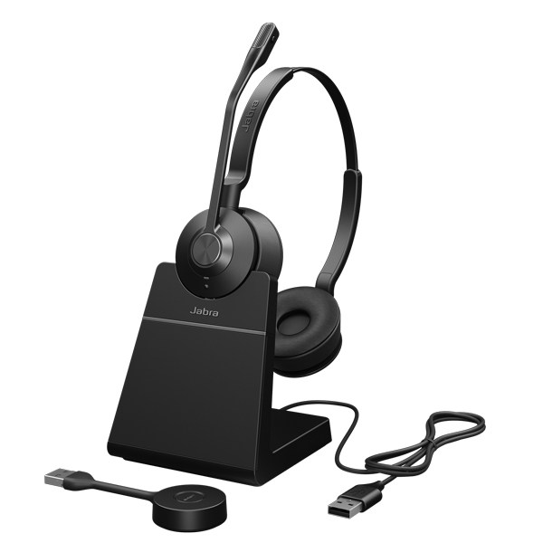 Jabra R^NgZ^[pwbhZbg DECT USB-A  [dX^ht UCFuJabra Engage 55 SE Stereo Link400a UC Standv 9659-415-136