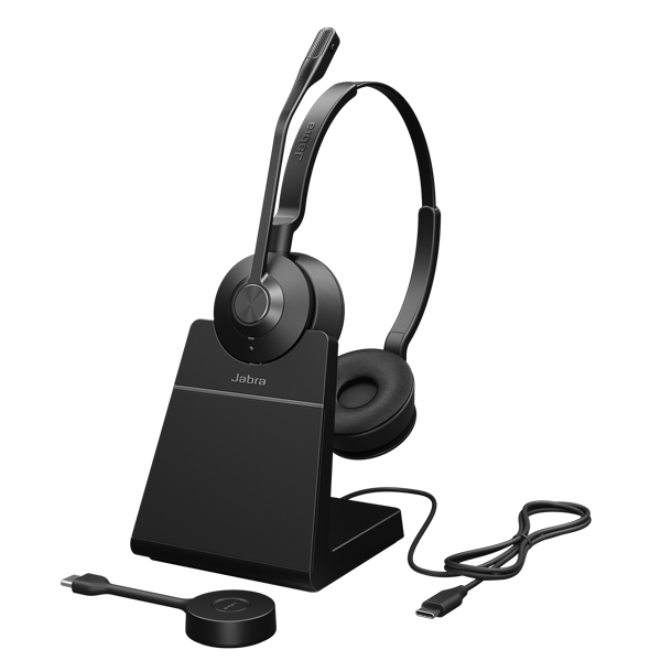 Jabra R^NgZ^[pwbhZbg DECT USB-C  [dX^ht UCFuJabra Engage 55 SE Stereo Link400c UC Standv 9659-435-136