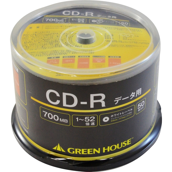 CD-R f[^p 700MB 1-52{ 50Xsh CNWFbgΉ GH-CDRDA50