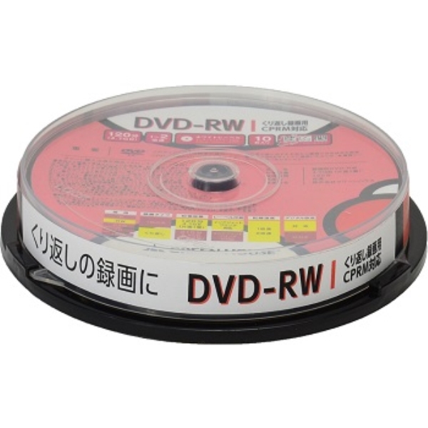 DVD-RW CPRM ^p 4.7GB 1-2{ 10Xsh CNWFbgΉ GH-DVDRWCB10