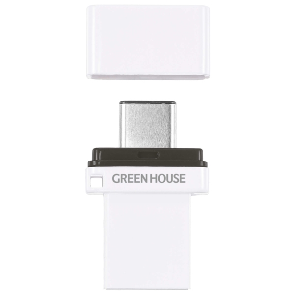 Type-C/A USB3.2 Gen1メモリー 16GB GH-UF3CB16G-WH