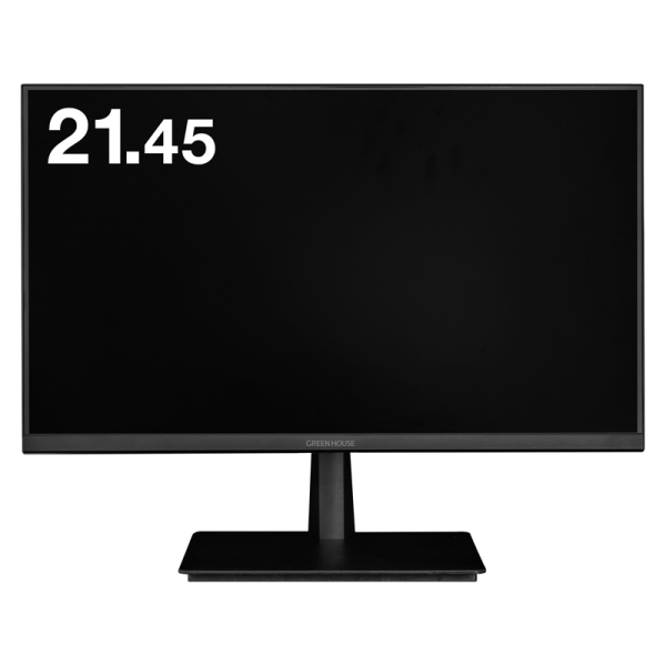 21.45型ワイド液晶ディスプレイ/1920×1080/HDMI、アナログRGB/ブラック/スピーカー/3年保証 GH-LCW22M-BK