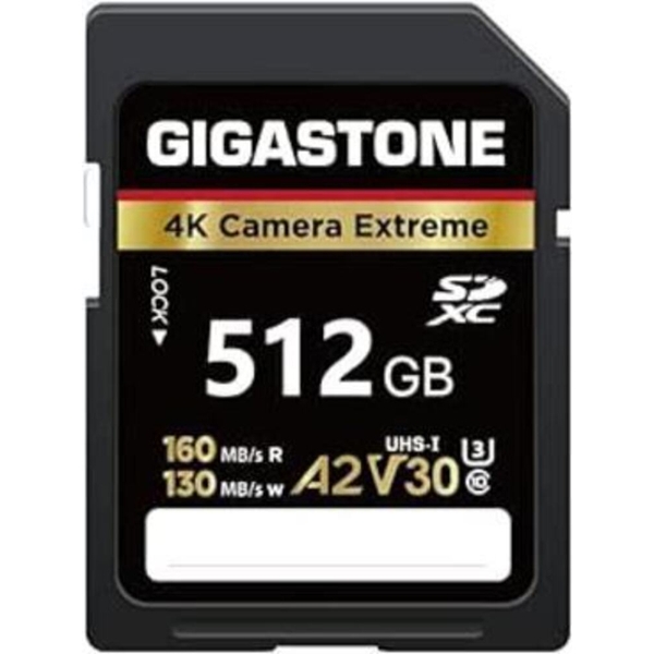 Gigastone Gigastone SD card 512GB UHS-1U3 V30 A2スペック SDカード