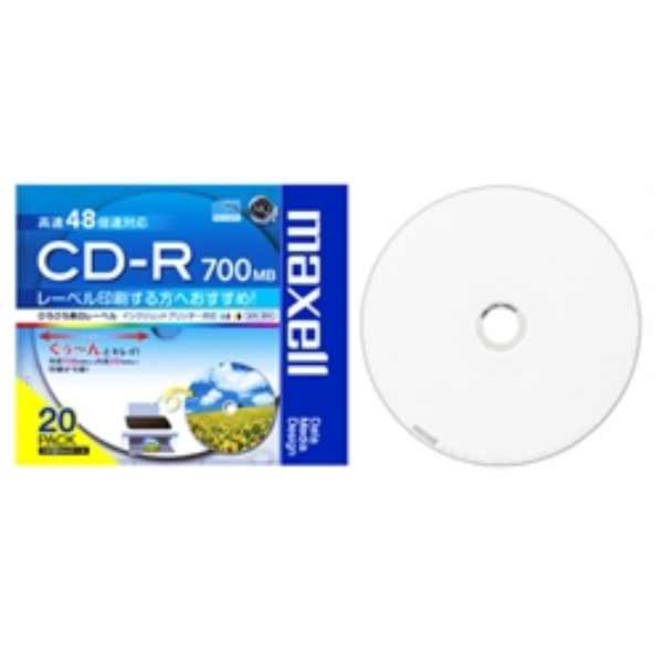 f[^pCD-R 48{ 700MB 1vP[X20pbN v^u[x CDR700S.WP.S1P20S