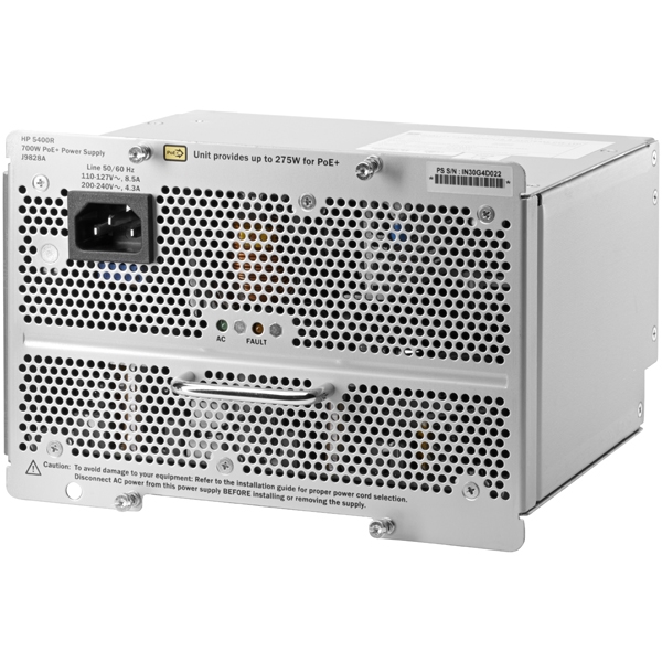 HPE Aruba 5400R 700W PoE+ zl2 Power Supply J9828A#ACF