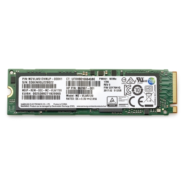 512GB PCIe-4x4 NVME TLC SSD 406L8AA