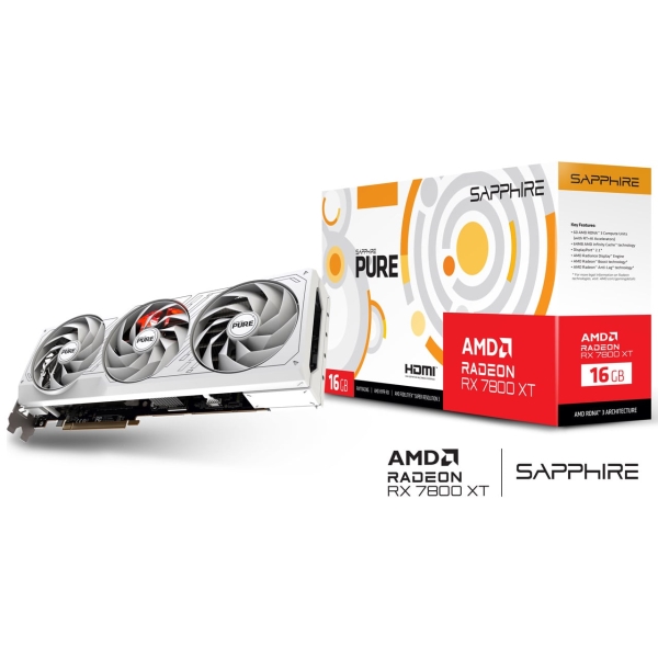 OtBbN{[h SAPPHIRE PURE Radeon RX 7800 XT GAMING OC 16GB GDDR6 /11330-03-20G SAP-PURERX7800XTOC16GB