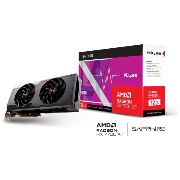 OtBbN{[h SAPPHIRE PULSE Radeon RX 7700 XT GAMING 12GB GDDR6 SAP-PULSERX7700XT12GB/11335-04-20G