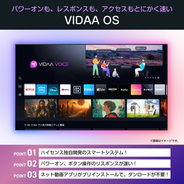 Hisense 50型4K液晶テレビ 50C55R - NTT-X Store