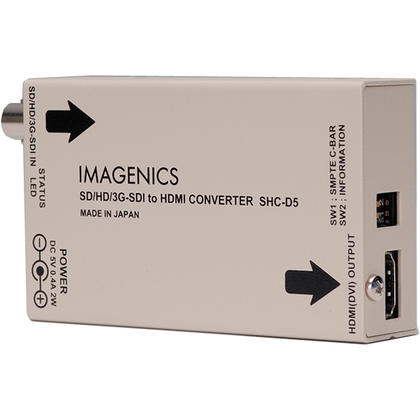 3G/HD/SD-SDI - DVI(HDMI)Ro[^ SHC-D5