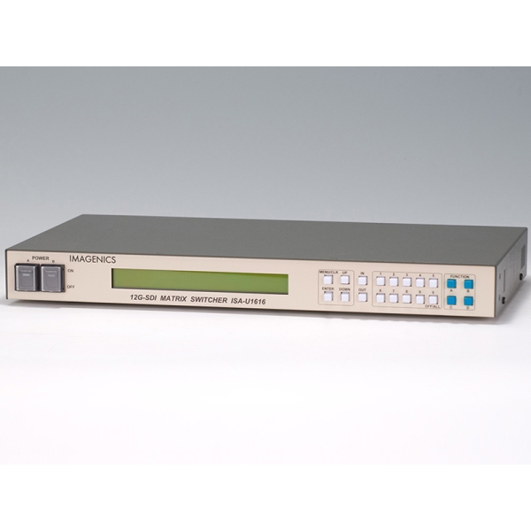 16入力12出力12G-SDIマトリックススイッチャー ISA-U1616/1612