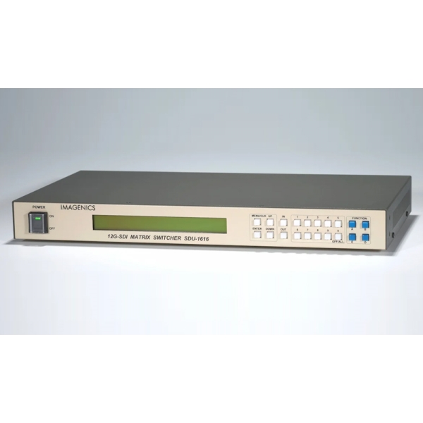 8入力8出力12G-SDIマトリックススイッチャー SDU-1616/0808