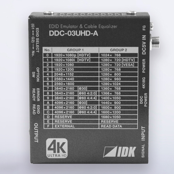 4K60HzAHDCP2.2Ή@\EDIDG~[Vobt@ DDC-03UHD-A