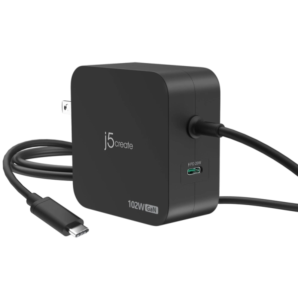 102W GaN PD3.0 USB-C 2-Port Wall Charger JUP25102