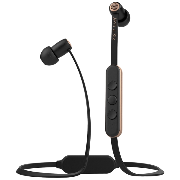 JAYS a-Six Wireless スモールハウジングワイヤレスイヤホン (ブラック・ゴールド) JS-ASW-B/G2