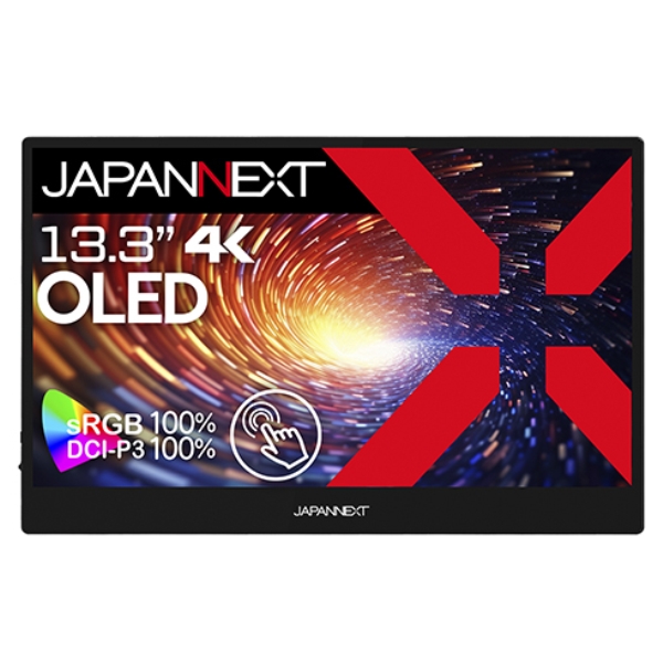 ^b`plΉtfBXvC 13.3^/3840×2160/miniHDMI×1AUSB-C×2/ubN/Xs[J[L/1Nۏ JN-MD-OLED1331UHDR-T