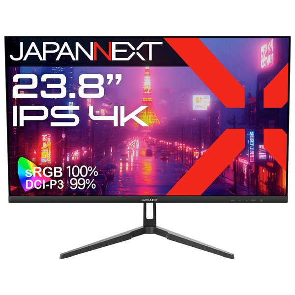 JAPANNEXT 液晶ディスプレイ 23.8型/3840×2160/HDMI×2、DP×1