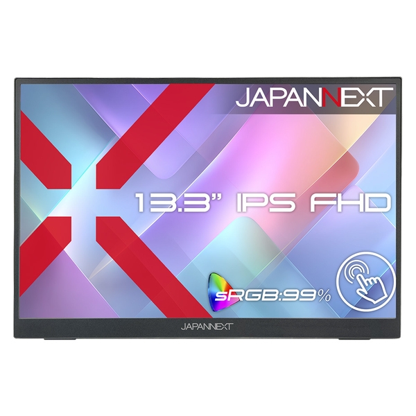 JAPANNEXT タッチパネル液晶ディスプレイ 13.3型/1920×1080/miniHDMI×1