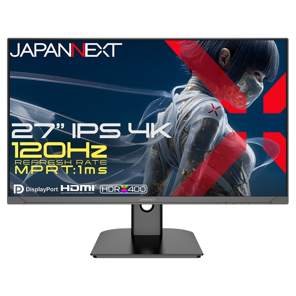 JAPANNEXT ゲーミング液晶ディスプレイ 27型/3840×2160/HDMI×2、DP×2