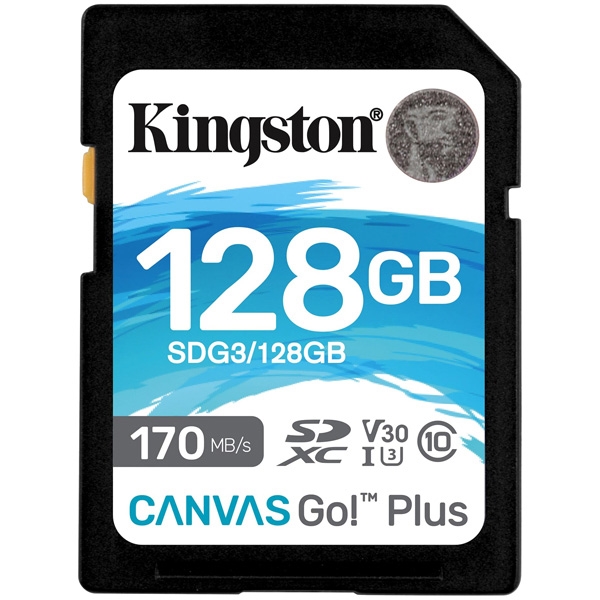 128GB SDXCJ[h Canvas Go! Plus Class 10 UHS-I U3 R:170MB/b W:90MB/b SDG3/128GB