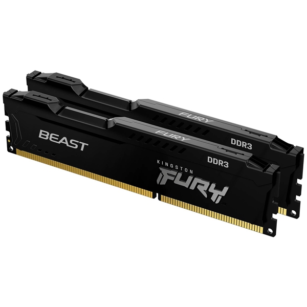 16GB DDR3 1866MHz CL10 DIMM (Kit of 2) FURY Beast Black KF318C10BBK2/16