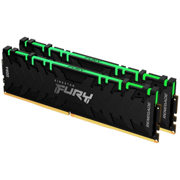 32GB DDR4 3000MHz CL15 DIMM (Kit of 2) 1Gx8 FURY Renegade RGB KF430C15RB1AK2/32