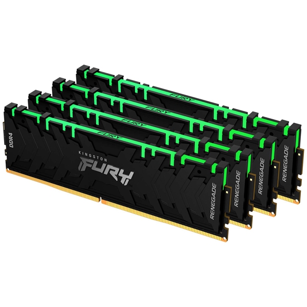 32GB DDR4 3000MHz CL15 DIMM (Kit of 4) FURY Renegade RGB KF430C15RBAK4/32