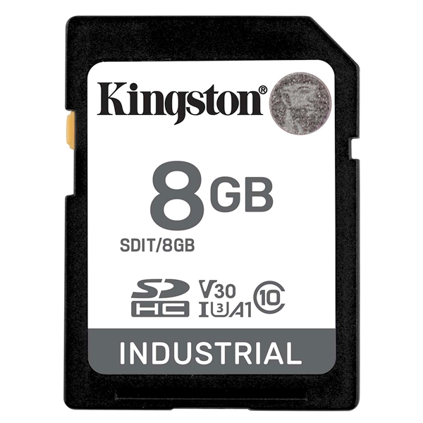 8GB SDHC Industrial -40 to 85 C10 UHS-I U3 V30 A1 pSLC SDIT/8GB