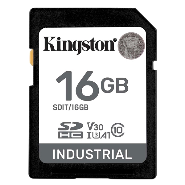 16GB SDHC Industrial -40 to 85 C10 UHS-I U3 V30 A1 pSLC SDIT/16GB