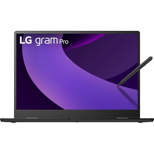 ノートPC LG gram Pro 2in1 16 (Core Ultra7 255H/16GB/SSD・1TB/ODDなし/Win11Home/OFなし/16型/タッチパネル/スタイラスペン/IPS/1399g/最大21H/オブシディアンブラック) 16T90TP-GA78J