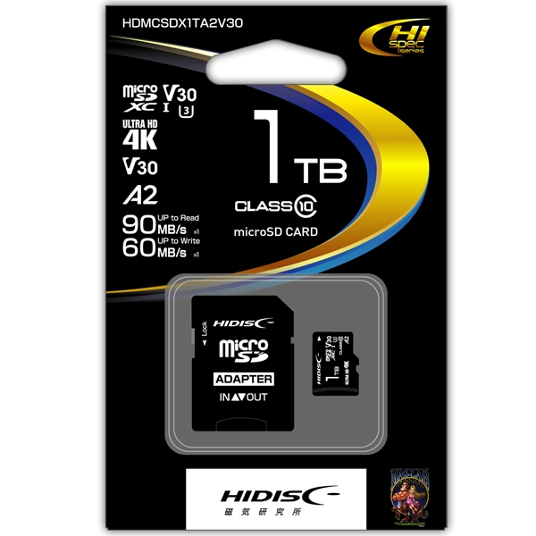 microSDXCJ[h ^Cv 1TB Class10 UHS-1Xs[hNX3 V30 A2Ή SDϊA_v^t HDMCSDX1TA2V30