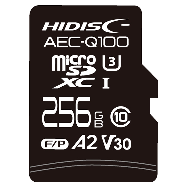 AEC-Q100Ή HIDISC ԍڗprV30 U3XybN microSDXCJ[h 256GB HDAMMSD256GTL