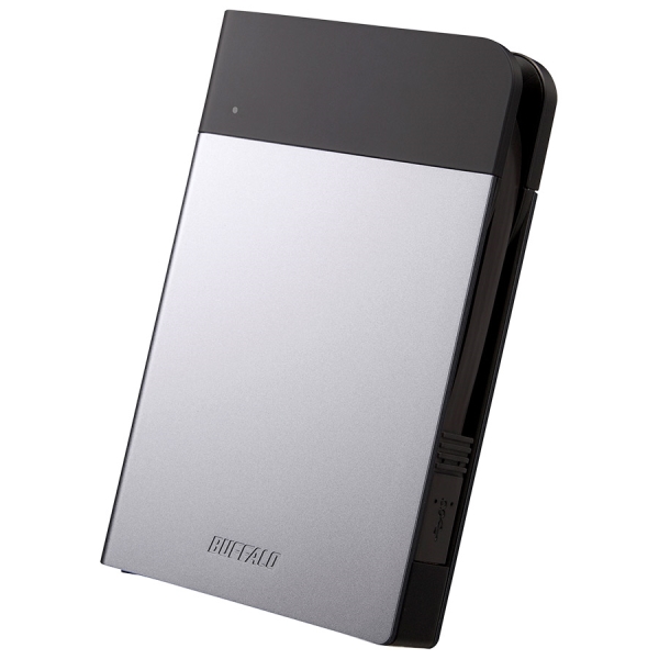 ICカード対応MILスペック 耐衝撃ボディー防雨防塵ポータブルHDD 1TB シルバー HD-PZN1.0U3-S