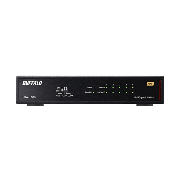 バッファロー 10GbE 5ポート スイッチングHUB LXW-10G5 - NTT-X Store