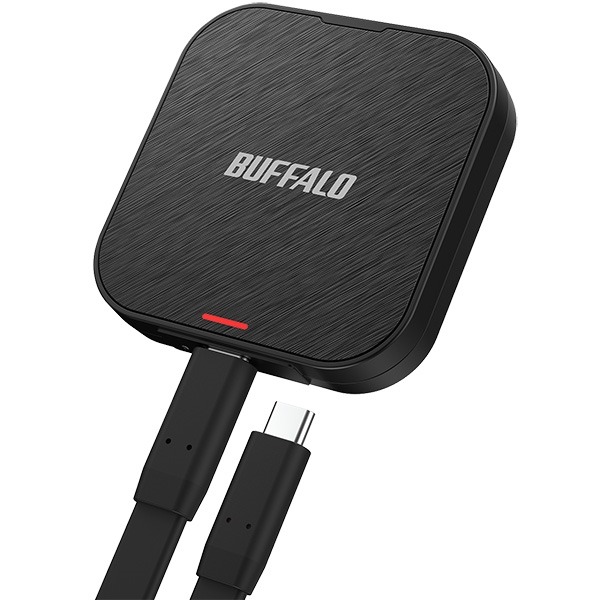 バッファロー BUFFALO USB3.2(Gen1)対応ポータブルHDD Type-Cケーブル