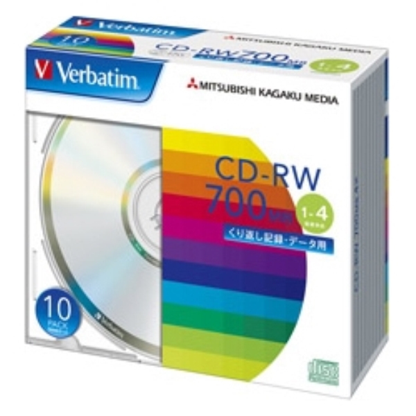 CD-RW 700MB PCf[^p 4{Ή 10XP[X Vo[fBXN SW80QU10V1