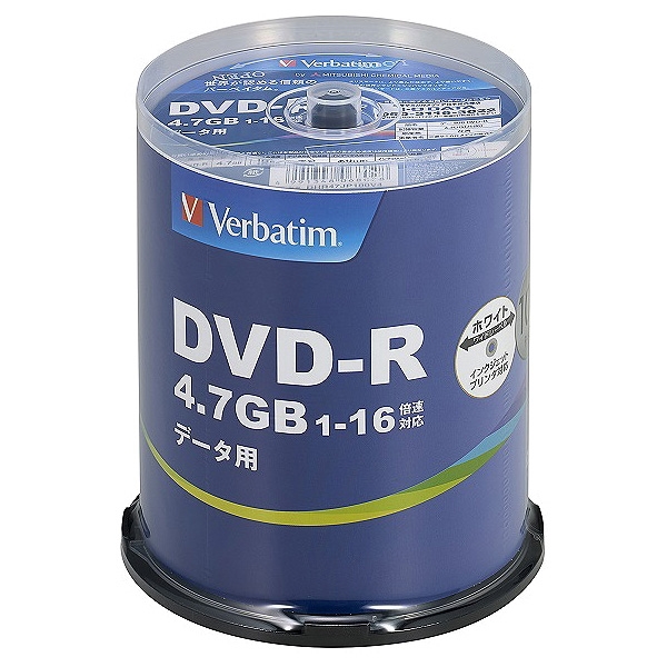 DVD-R(Data) 1L^p 4.7GB 1-16{ 100XshP[X100P IJPΉ DHR47JP100V4